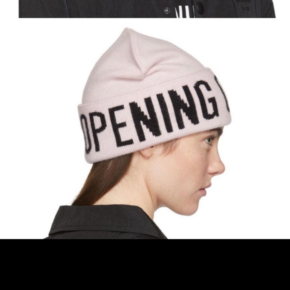 Opening Ceremony Light Pink Statement Beanie - image 7